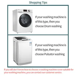 Tampa da máquina de lavar de carregamento/carregamento frontal para bateria de lavagem de peva de capa impressa na capa de poeira pulsator Máquina de lavar