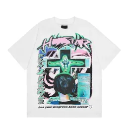 Klasyczne graficzne koszulka designerska męska koszulka vintage T-shirty Hip Hop Summer Mash