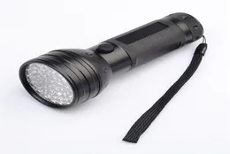 Epacket 395nM 51LED UV Ultraviolet flashlights LED Blacklight Torch light Lighting Lamp Aluminum Shell22086173635