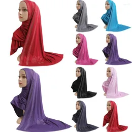 Ubranie etniczne moda, żeneston Kobiety Lady muzułmański w stylu hidżab islamski szalik arabski szal na nakrycia głowy długa chusta na głowę bawełna 12