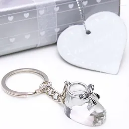 Party Favor 5/6-PCS Choice Crystal Collection Baby Shoe Key Chains med presentförpackning Packaged Perfekt för bröllop Birthday Bridal Shower Favors