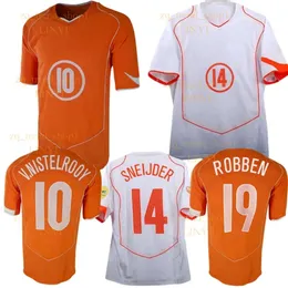 2002 2004 Sneijer Retro Soccer Jerseys Holland Vintage Classic Wan Nistelroog