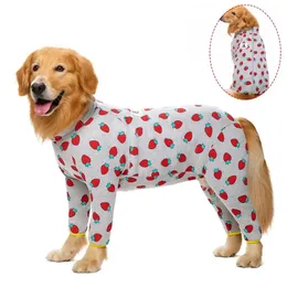 Miaododo pamuk büyük köpek kıyafetleri pijama orta köpek kostüm tulumlar köpekler için kıyafetler erkek kadın tamamen kapalı göbek 240530