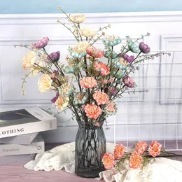 Dekorativa blommor 3st Simulering Rhododendron Shooting Props Pink Fjäril Flower Home Decor Wedding Party Decoration