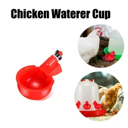 2/4pcs Automatic Chicken Water Cup Waterer Bowl Kit Nipple Drinking Bowls Feed Bird Water Bowl Drinker Cups for Backyard Poultry