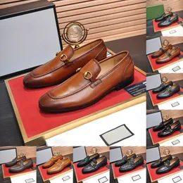 2024 Luxury Brand Men Oxford Shoes Slip On Pointed Toe Brunt Classic Men Designer Dress Shoes Luxurious Crocodile Print Leather Shoes Men Size 4-12