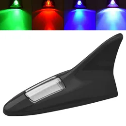 The cheapest Car Anti Tailgating Lights Solar Shark Fin Antenna Roof Lights Decorative Lights Tailgate Modification Lights LED Flashing Lights