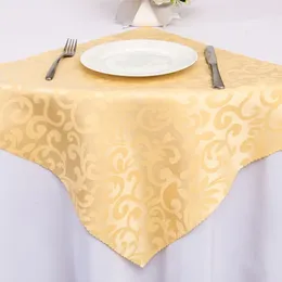 Table Cloth 4pcs Jacquard Napkin 48x48cm نسيج فاخر للمأدبة منزل عشاء الحزب