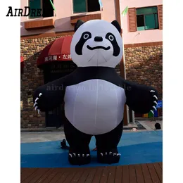 Prezzo di fabbrica all'ingrosso Custom 3/4/6m di altezza Panda gonfiabile Gigante fumetto palloncino per pubblicità, evento 0012