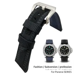 26mm Hight Quality Nylon Fabric New Style Watch Band für PAM985 Edelstahlstift Pin Verschluss Nadel Schnallen wasserdichtes Gurt für Männer F194B 225R