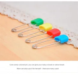 1/2/3st Baby Safety Pin Plastic Head Safety Pins Safety Locking Baby Cloth Diaper Säkerhet Systift för stickningsmarkering