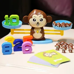 Blocks Blocks Montessori Math Toy Monkey Balance Baby Educational Games Number Learning Toys Teaching Material 231021