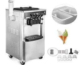 Soft Ice Cream Machine Podaj producent jogurtu 3 S Lodówka do produkcji lodów elektrycznych 5.3-7,4 galonów na godzinę komercyjne maszyny do lodów AOTU4533850