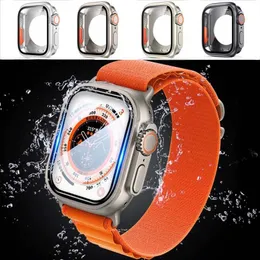 Apple Watch Serisi 8 için Yeni 49mm Akıllı Saatler Ultra 8 Iwatch 8 Smart Watch Marine Wristband Sport Saatler Saatler Ultra Koruyucu Kapak Kılıfı