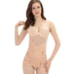 Postpartum Belly Belt Wrap 3in1 Maternity Abdominal Girdle Support Recovery Waist Pelvis Band Body Shaper Postnatal Shapewear 240530