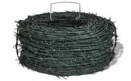 vidaXL Barbed Wire 328039 Green Iron Barbwire Garden Patio Fencing Wires Fence14290629181904