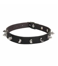 Cat Collars Leads Spiked Choker for Women 남자 펑크 록 칼라 고스 패션 목걸이 2021 가죽 스터드 여자 Harajuku Gothic6111415