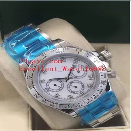 10 Color Hot Sell Watches 40 mm 116503 116506 116508 116523 116520 Aço inoxidável Ásia 2813 Movimento automático Men's Wristwatche 2001