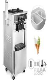 Soft Ice Cream Machine Podaj producent jogurtów 3 S Lodówka do produkcji lodów elektrycznych 5.3-7,4 galonów na godzinę komercyjne maszyny do lodów AOTU8228838