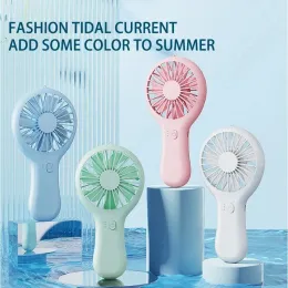 Mini USB Desk Fan, Portable Handheld Small Cooling Fan, Quiet Charging Battery Operated Personal Fan for Office, Home, Dorm, Student, 2024
