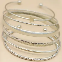 6PCSSET STAR BANGLESブレスレット