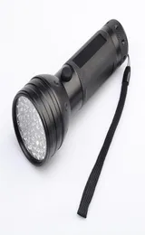 Epacket 395nM 51LED UV Ultraviolet flashlights LED Blacklight Torch light Lighting Lamp Aluminum Shell22087192187
