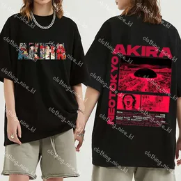 Męskie tshirts japońskie anime neo tokyo akira t -shirt film science fiction manga saro kaneda men koszule z krótkim rękawem 100 bawełny Tshirt 402