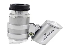 Mini microscópio portátil ajustável com 2 Microscópio de Mini Menífre LED com Função de Verificação de Notas Mini Microscópio Fast 7075150