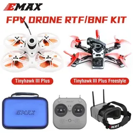 ドローンEmax TinyHawk III Plus/Plus Freestyle FPV Racing Drone Kit RTF BNF 1/2S 2.4GHz Elrs with E8トランスミッターアナログ/HDゼロS3