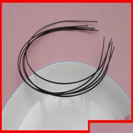 Headbands 20Pcs Black 1 2Mm Thickness Plain Metal Wire Hair At Lead And Nickle Bargain For Bk251C Drop Delivery Jewelry Hairjewelry Otghn