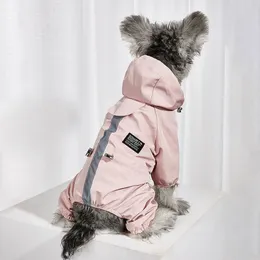 방수 강아지 옷 반사 비옷 소프트 불 침투성 폴리 에스테르 재킷 작은 개 애완 동물 강아지 의상 페르로 아브리고 240530