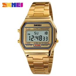 المتفجرات LED Electronic Watch WR F91W Steel Band A159 Harajuku Style Fashion Watch Watch Multi-Function Watch