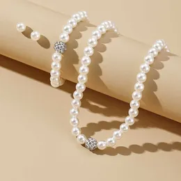 TTZ2 2024 Explosion Shock Low-Cost Low-Key Luxury Pearl Jewelry Set Bracelet Necklace Earrings