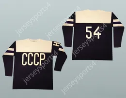 Custom 1954 Replica CCCP Russo Hockey Jersey Top Cucite S-M-L-XL-XXL-3XL-4XL-5XL-6XL