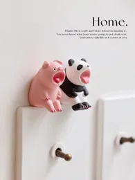 Cute big mouth animal decoration Switch stickers 3d three-dimensional socket wall stickers Panda masking stickers 240530