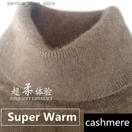Men's Sweaters Cashmere turtleneck men sweater clothes for 2023 autumn winter jersey hombre pull homme hiver pullover men high neck sweaters Q240530