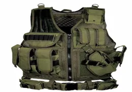 Novo colete tático do exército preto CS Paintball Proteção ao ar livre Combate Camuflagem molle colete tático 3 cores7669053