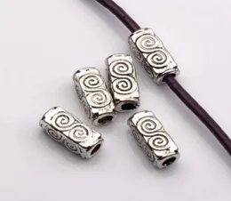 100Pcs Antique silver Alloy Swirl Rectangle Tube Spacers Beads 45mmx105mmx45mm For Jewelry Making Bracelet Necklace DIY Accesso4329727