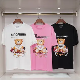 Mos Tops Clothing Chino Womens Tshirts Designers T Shirt Fashion Summer Cartoon Bear Letter Printing Mens Short Sleeve Lady Tees Luxury Casual Clothes