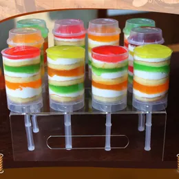 Push Up Pop Containers Plastikowe produkty spożywcze Push Up Pop Cake Pojemnik na ciasto na przyjęcie do dekoracji okrągłe kształt narzędzie 7324680