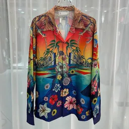 22 koszule casablanca designerskie koszule Mężczyźni koszule Casablancas hawajskie koszule koszule swobodne oddychanie moda wygodna wysokiej jakości tshirty rozmiar m-3xl