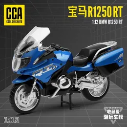 DIECAST Model Cars CCA 1 12 BMW R1250RT Stop Motocross Motocoss Model Model Modelka Toy Car Collection Prezent Static Die Casting Produkcja Y240530RDCQ