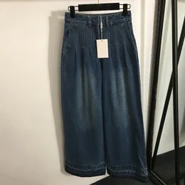 Frauen Denimhose Plus Größe Hosen hohe Taille Lose Hosen Persönlichkeit Charme Mädchen Jeans Luxus Casualhose Kleidung