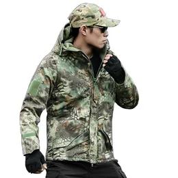 Tactical Jacket Hiking Jackets G8 Men Waterproof Warm Men Hooded Windbreaker Fleece Hunt Clothes Camouflage Military Jacket