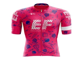 Aero Cycling Jersey EF 2021 Мужчины розовые велосипедные платья.