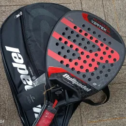 Rackets Padel Tennis Racket Professional Soft Face Carbon Fiber EVA Paddle Tenis Racquet Sports Equipment With Cover Bag 240202