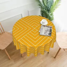 Bordduk Nordiskt mönster Tabelduk Art Deco Yellow Dinner Polyester Cover Modern Wholesale Protector Print