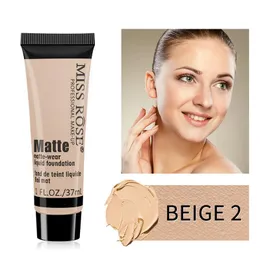 Matte Liquid Foundation concealer BB Cream Silkeslen fuktgivande långtlagd ansikte konturer ljusare hudton makeup vattentät