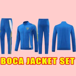 Cavani Boca Juniors Jacke Set 2024 2025 Maradona Benedetto Marcos Rojo Carlitos de Rossi Tevez Salvio Barco Janson Medina Fußballhemd Männer Trainingshemden trainieren Hemden