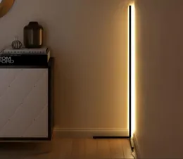 Lâmpadas de chão Lâmpada LED nórdica Modern simples e quente canto branco luz da haste para sala de estar quarto atmosfera interior em pé Indoorf6052863